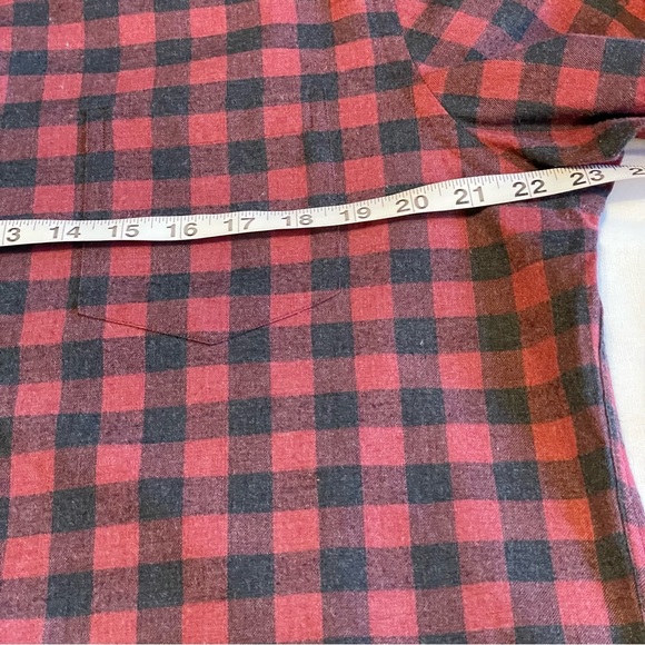 Black Brown 1826 Plaid Flannel Shirt-Mens Colour Maroon and Black Size L… - Picture 7 of 12